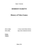 Kutatási anyagok 'History of Video Games', 1.                
