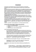 Összefoglalók, jegyzetek 'Transzkripció folyamatának', 1.                