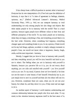 Esszék 'My Idea of Harmony', 1.                