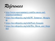 Prezentációk 'The Book "The Moon and The Sixpence"', 9.                