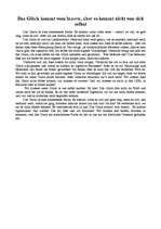 Esszék 'Das Glück kommt vom innern, aber es kommt nicht von sich selbst', 1.                