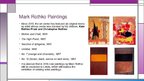 Prezentációk 'Mark Rothko Center', 6.                