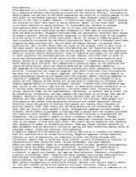 Esszék 'Mental Disorder, Schizophrenia', 1.                