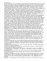 Esszék 'Decision Making in Modern Organizations', 1.                