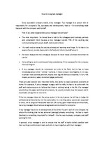 Esszék 'How to be a Great Manager', 1.                