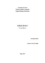 Összefoglalók, jegyzetek 'Stylistic Devices', 1.                