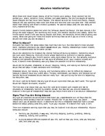 Esszék 'Abusive Relationships', 1.                