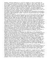 Esszék 'Outline and Evaluate the Principal Weaknesses Associated with Competitive Analys', 1.                