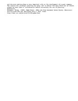 Esszék 'Decision Making, Planning, and Strategic Planning', 2.                