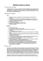 Összefoglalók, jegyzetek 'Studying Abroad', 1.                