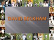 Prezentációk 'David Beckham', 1.                