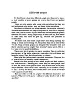 Esszék 'Different People', 1.                