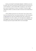 Esszék 'A World without September 11, 2001', 3.                