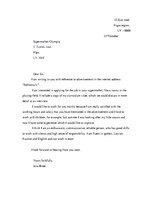 Minták 'A Letter of Application', 1.                