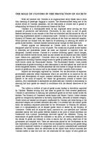 Kutatási anyagok 'The Role of Customs in the Protection of Society', 1.                