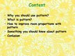 Prezentációk 'Pattern', 2.                