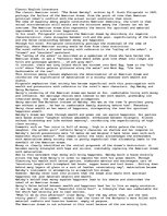 Esszék '"The Great Gatsby" by F. Scott Fitzgerald.', 1.                