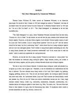 Esszék 'Analysis of "The Glass Menagerie" by Tennessee Williams', 1.                