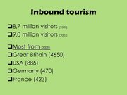 Prezentációk 'Tourism in Ireland', 5.                