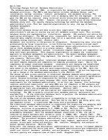 Esszék 'The Changing Role of the Database Administrator', 1.                