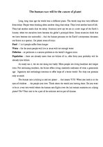 Esszék 'The Human Race Will Be the Cancer of Planet', 1.                