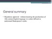 Kutatási anyagok 'The Peculiarities of English in 16th Century', 44.                