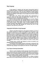 Összefoglalók, jegyzetek 'Introduction into Sign Language', 4.                