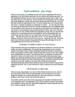 Kutatási anyagok 'Youth Problems: Job, Drugs', 1.                