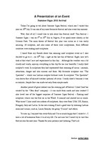 Esszék 'A Presentation of an Event', 1.                