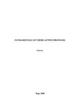 Kutatási anyagok 'Fundamentals of Crime Action Profiling', 1.                