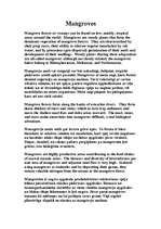 Összefoglalók, jegyzetek 'Mangroves', 1.                