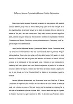 Esszék 'Difference between Protestant and Roman Catholic Christianities', 1.                