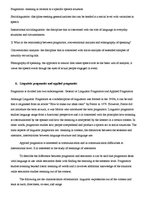 Összefoglalók, jegyzetek 'Pragmatics. Examination Questions', 6.                