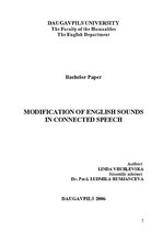 Záródolgozatok 'Modification of English Sounds in Connected Speech', 2.                