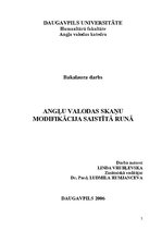 Záródolgozatok 'Modification of English Sounds in Connected Speech', 3.                