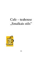 Összefoglalók, jegyzetek 'Restaurant - Tea House Creation', 1.                