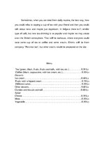 Összefoglalók, jegyzetek 'Restaurant - Tea House Creation', 2.                