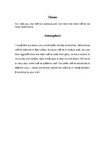 Összefoglalók, jegyzetek 'Restaurant - Tea House Creation', 3.                