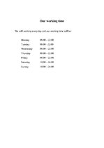 Összefoglalók, jegyzetek 'Restaurant - Tea House Creation', 5.                