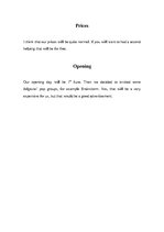 Összefoglalók, jegyzetek 'Restaurant - Tea House Creation', 6.                