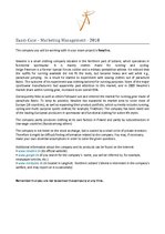 Kutatási anyagok 'Exam Case to Investigate Potential International Markets', 31.                