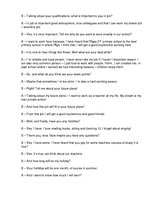 Összefoglalók, jegyzetek 'Ideal Job Interview', 2.                