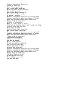 Esszék 'Forever Unanswered Questions.', 1.