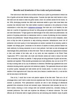 Esszék 'Benefits and Drawbacks of Free Trade and Protectionism', 1.