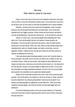 Esszék 'Why I Deserve a Place in a Top Team?', 1.                