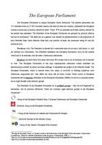 Kutatási anyagok 'The European Parliament', 1.                