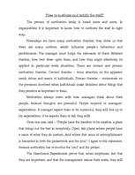 Esszék 'How To Motivate And Satisfy The Staff', 2.                