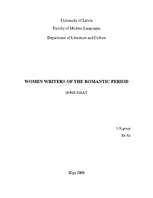 Esszék 'Women Writers of the Romantic Period', 1.                