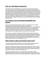 Összefoglalók, jegyzetek 'How Do I Save Nature Resources?', 1.                