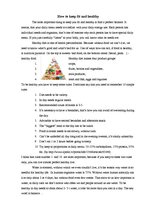 Esszék 'How to Keep Fit and Healthy', 1.                